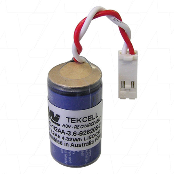 PLC-1/2AA-3.6 Lithium Battery Industrial Memory Backup Power | 3.6V, 1.2Ah, 14.5x25mm | Reliable Automation Support