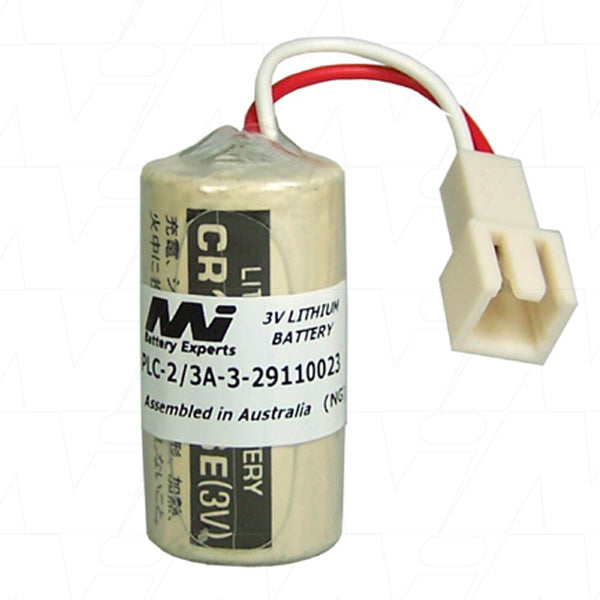 MI Battery Experts PLC-2/3A-3 Industrial 3V Lithium Battery - 1.8Ah Capacity for PLC Memory Backup & Automation Systems