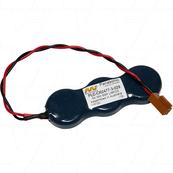 PLC-CR2477-3-029 Industrial 3V 3Ah Lithium Battery for Automation Memory Backup - Long-Life, Compact