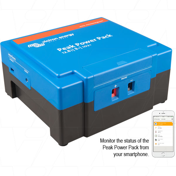 Victron Energy PPP-8 12.8V LiFePO4 Battery Compact 102Wh Powerhouse for Caravan Maneuvering Systems & Mobile Applications