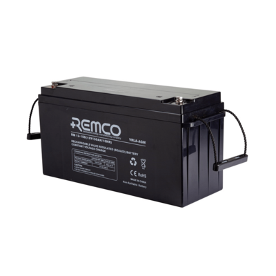 RM12-150 REMCO AGM Battery - 12V 150Ah VRLA - Sealed, Deep Cycle, UPS, Standby Power 