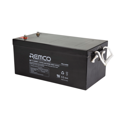RM12-260DC REMCO Deep Cycle AGM Battery - N200 Case, 12V, High Performance for RV, Marine, Mobility & Communications 