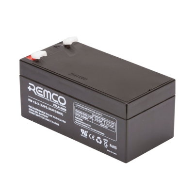 RM12-3 REMCO 12V 3Ah VRLA AGM Battery - UPS, Emergency Lighting, Standby Power - Spillproof, Low Discharge 