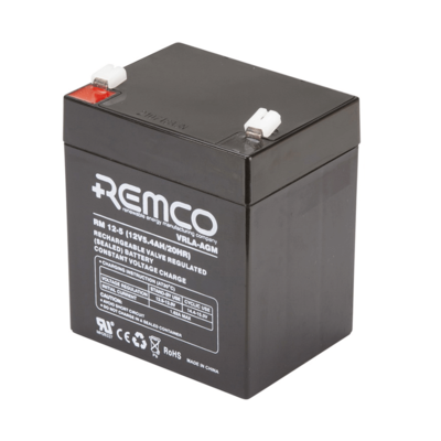 RM12-5 12V 5Ah REMCO VRLA AGM Battery - UPS, Emergency Lighting, Security Systems - Sealed Lead Acid, Long Shelf Life 