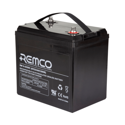   REMCO RM6-225DC Deep Cycle AGM Battery - RV, Marine, Mobility Power - Spill-Proof Eurofit GC Case   