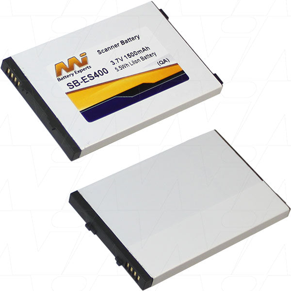 MI Battery Experts SB-ES400 3.7V 1.5Ah Li-Ion Scanner Battery - 5.5Wh, 32g Lightweight, 44.2x5mm Compact for All-Day Mobile Scanning