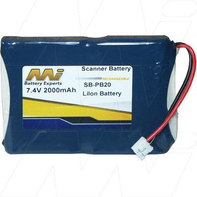 MI Battery Experts SB-PB20 7.4V 1.88Ah Li-Ion Battery Pack for Portable Printers - 13.9Wh, 81g Lightweight, Professional-Grade Power