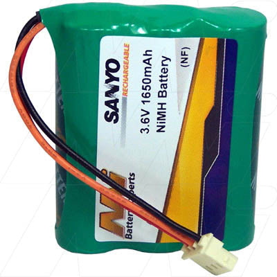 MI Battery Experts SCB-44L0313 NiMH 3.6V 1.6Ah Professional Battery Pack for Portable Devices - Compact 15x52mm, 80g