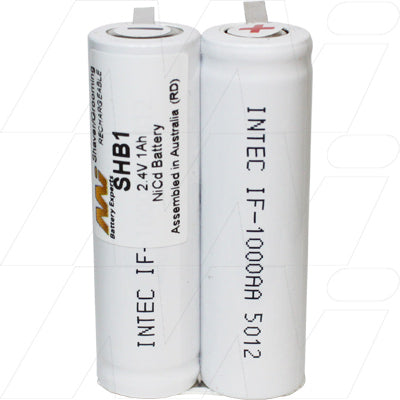 MI Battery Experts SHB1 2.4V NiCd Rechargeable Shaver Battery - Professional-Grade 1Ah Power for Electric Shavers & Trimmers