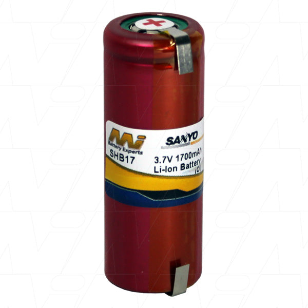MI Battery Experts SHB17 Professional 3.7V 1.7Ah Li-Ion Battery for Personal Care Tools - Fast-Charging, 34g Lightweight Design