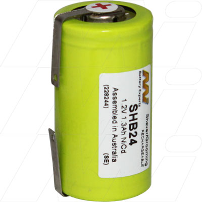 MI Battery Experts SHB24 NiCd Sub-C Battery - 1.2V 1.3Ah Professional Power Cell for Cordless Clippers & Salon Tools