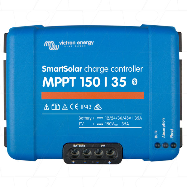 Victron Energy SmartSolar MPPT 150/35 Professional-Grade 35A Solar Charge Controller for 12-48V Systems, Ultra-Efficient MPPT Technology