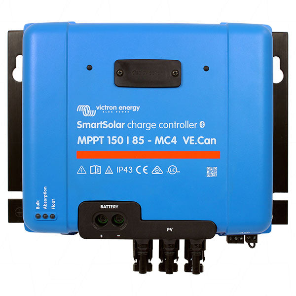 Victron Energy SmartSolar MPPT 150/85-MC4 VE.Can Solar Charge Controller - 85A, 12-48V, MC4 Connectors