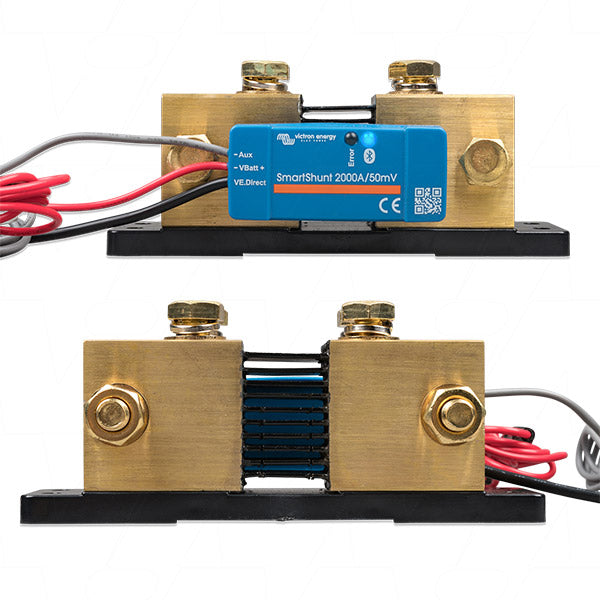 Victron Energy Smart Shunt 2000A/50mV IP65 High-Capacity Battery Monitor for Marine, Solar & Industrial Power Systems