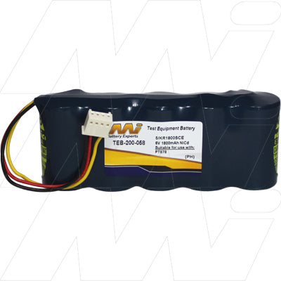 MI Battery Experts TEB-200-058 6V NiCd Battery Pack 1.8Ah Capacity, 10.8Wh Output for Industrial & Professional Use