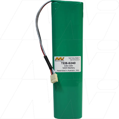MI Battery Experts TEB-6240 9.6V NiMH Professional Battery Pack - 4Ah Capacity for Power Tools & Industrial Equipment