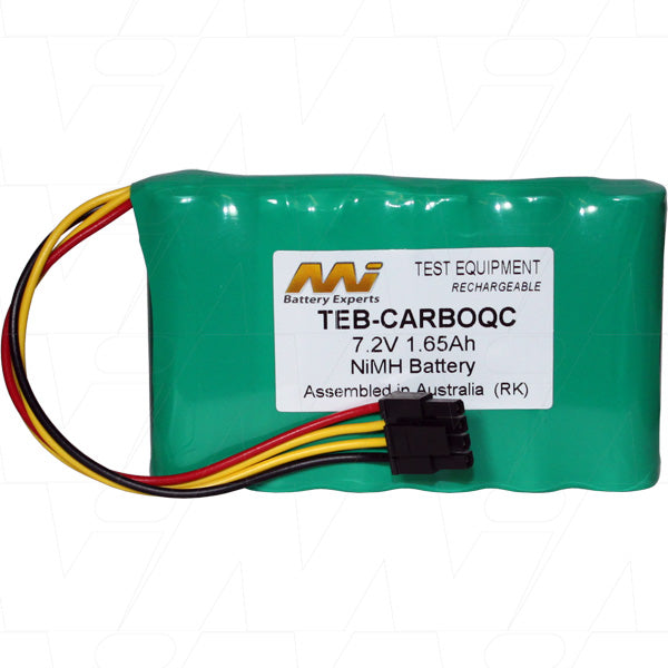 MI Battery Experts TEB-CARBOQC NiMH 7.2V 1.65Ah Test Equipment Battery - Calibration & Diagnostic Tools