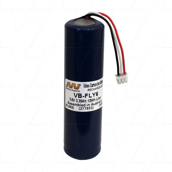 MI Battery Experts VB-FLY6 Lithium-Ion Battery 3.35Ah, 3.6V, 12.1Wh - Compact 50g Power for Professional Portable Devices