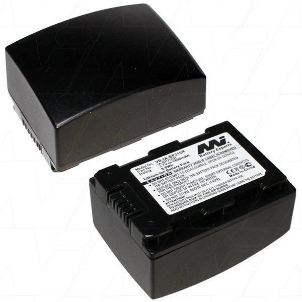 MI Battery Experts VB-IA-BP210R-BP1 Lithium-Ion Camcorder Battery 3.7V, 1.8Ah, 6.7Wh, Ultra-Light 49g for Extended Pro Recording