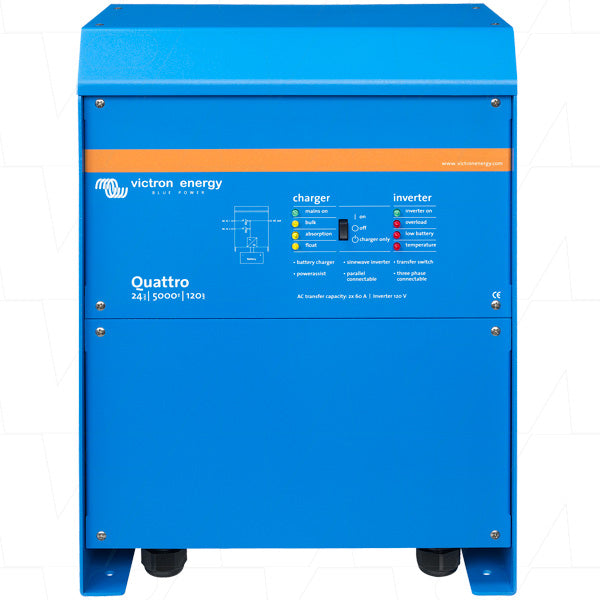 Victron Energy MultiGrid 24V 5000W/120A Inverter/Charger Dual-Chemistry, Marine & Off-Grid Power Solution