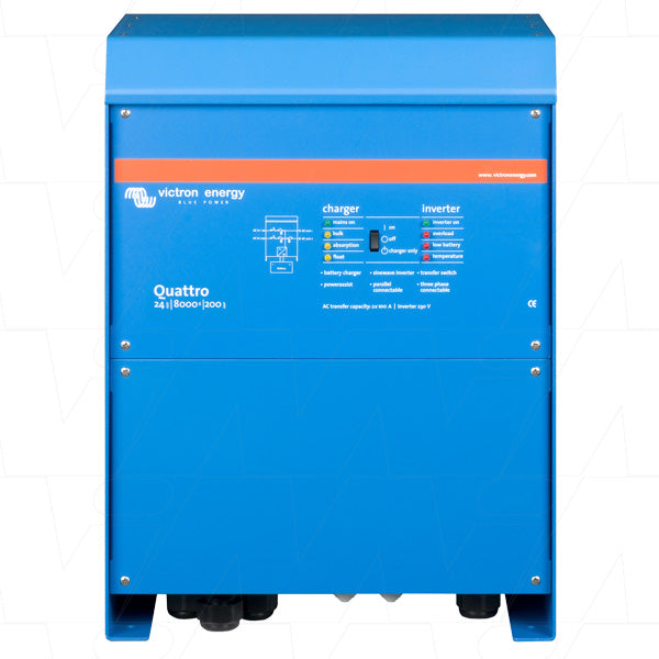 Victron Energy VEICQ-24/8000/200 Dual-Chemistry Smart Inverter/Charger - 24V 200A Marine & Off-Grid Power Solution