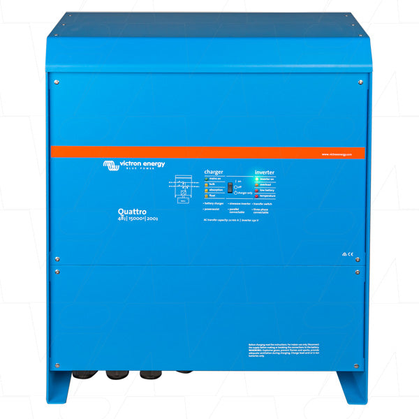 Victron Energy VEICQ-48/15000/200 MultiGrid Inverter/Charger 48V, 200A Charging, LiFePO4 & Lead Acid Compatible, Pro-Grade Power Management