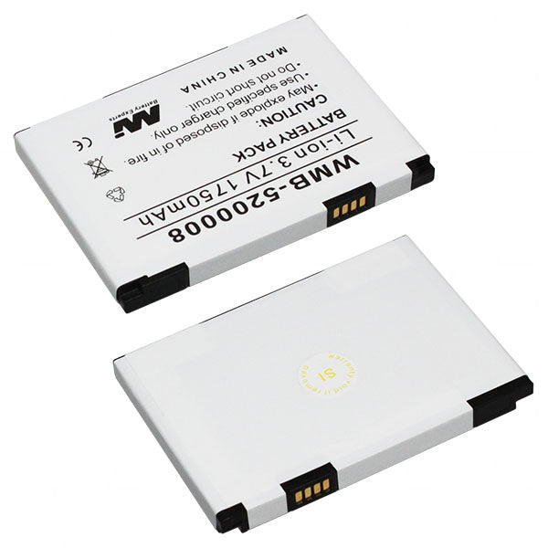 MI Battery Experts WMB-5200008-BP1 Lithium-Ion Modem Battery - 3.7V, 1.75Ah, 6.5Wh for Wireless Connectivity