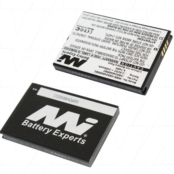 MI Battery Experts WMB-HB824666RBC-BP1 Wi-Fi Modem Battery 2.3Ah, 3.8V, 8.7Wh Lithium-Ion Power for Reliable Network Connectivity