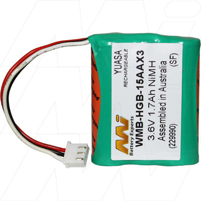 MI Battery Experts WMB-HGB-15AAX3 NiMH Wireless Modem Battery - 3.6V, 1.7Ah Capacity for Uninterrupted Network Connectivity