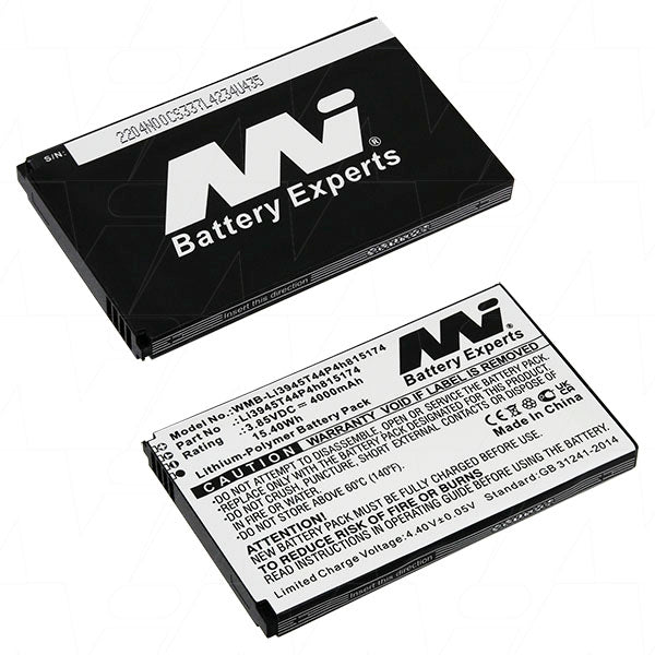 MI Battery Experts 3.85V 4Ah Li-Ion Modem Battery - Extended Runtime, Stable Power for Uninterrupted Wi-Fi Connectivity