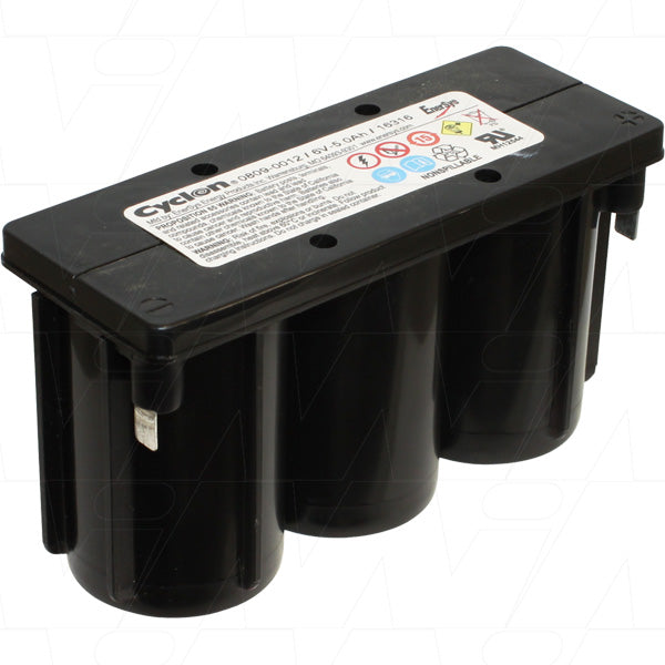 6V 5Ah Monobloc with spade terminals