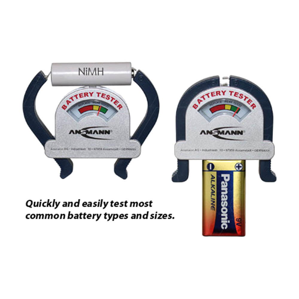4000001 Ansmann Battery Tester for Primary & Rechargeable Batteries