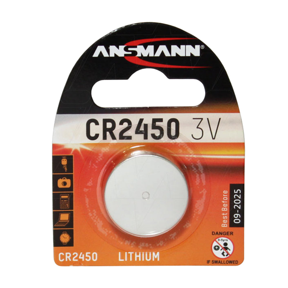 Ansmann CR2450 Consumer Lithium Battery Coin Cell