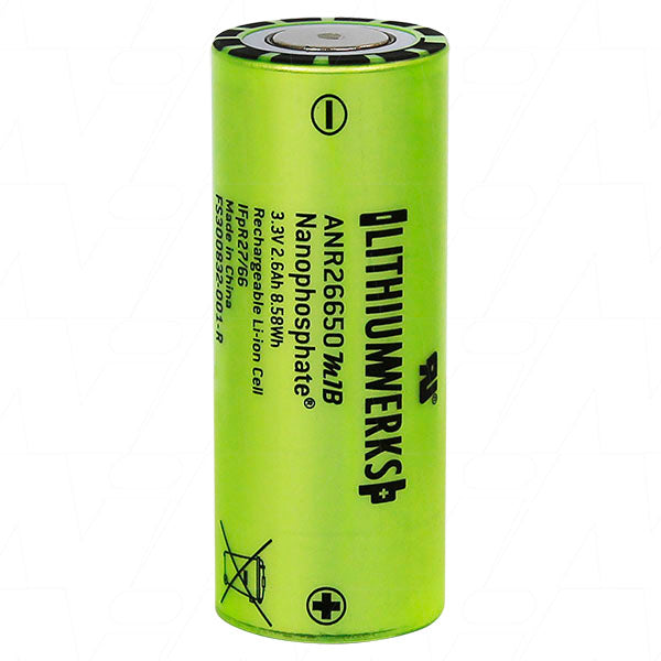 ANR26650M1B Lithium Iron Phosphate High Current Type Cylindrical Battery