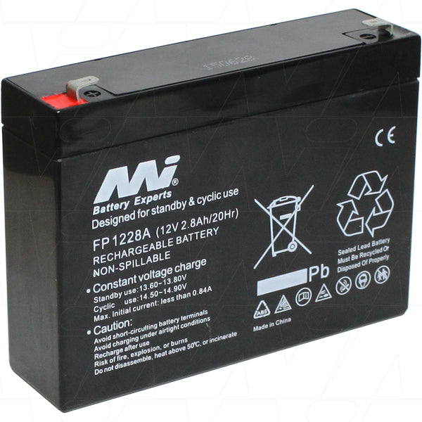 12V 2.8Ah SLA Battery