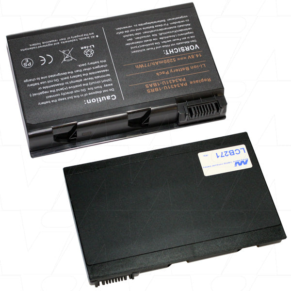 14.8V 77Wh / 5200mAh LiIon Laptop battery suit. for Toshiba