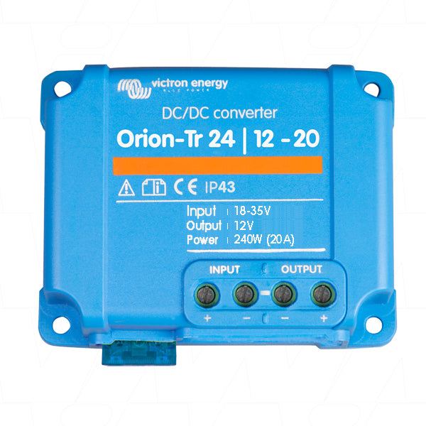 Orion IP43 DC to DC Converter 20A Non-Isolated 18-35VDC Input to 12.5VDC ORI241220200R