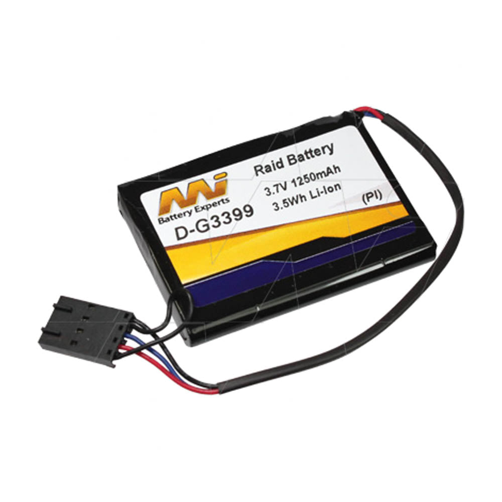 3.7V 1250mAh LiIon RAID battery