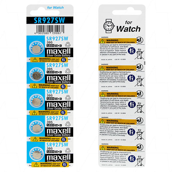 SR927SW-395 low drain battery Maxell 5pk
