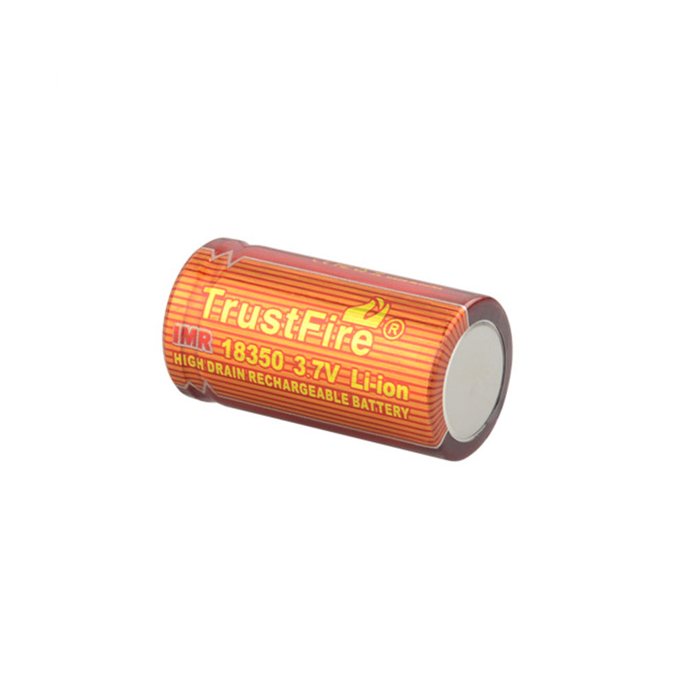Trustfire 18350 3.7V 900mAh 5C 4.5A High Rate Discharge Flat Top No IC