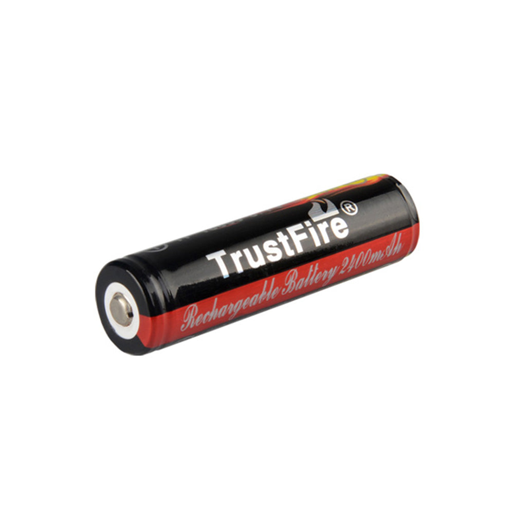 Trustfire 18650 3.7V 2400mAh Li-ion Battery C-W PCB Button Top