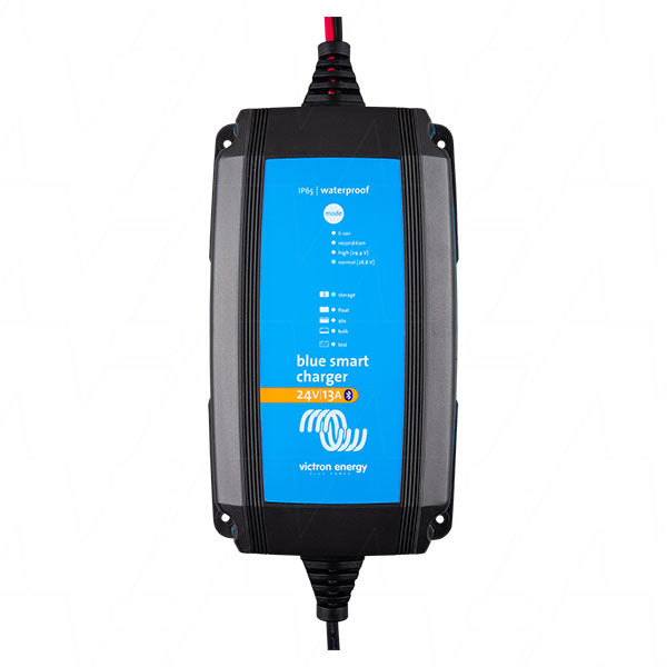 Blue Smart IP65 SLA/LiFePO4 Charger 24V 13A + Alligator Clips & M8 Eyelets BPC241331014 (AU/NZ Plug)